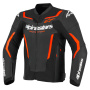 Cazadora moto Alpinestars GP Force V2 Leather Black Red Fluo