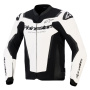 Cazadora moto Alpinestars GP Force V2 Leather White Black