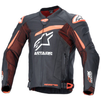 Cazadora moto Alpinestars GP Plus R V4 Rideknit Black Red Fluo White