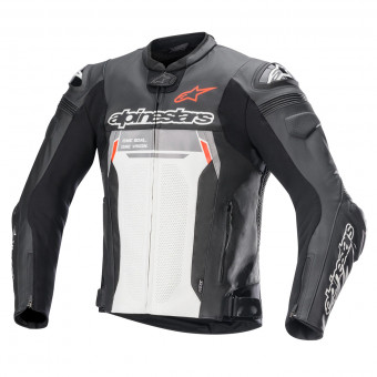 Cazadora moto Alpinestars Missile V2 Ignition Leather Black White