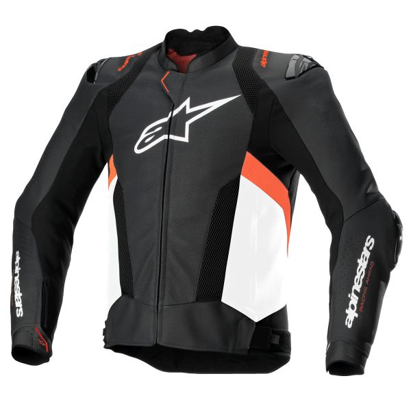 Cazadora moto Alpinestars Missile V3 Airflow Black White Red Fluo Cazadora moto Alpinestars Missile V3 Airflow Black White Red Fluo