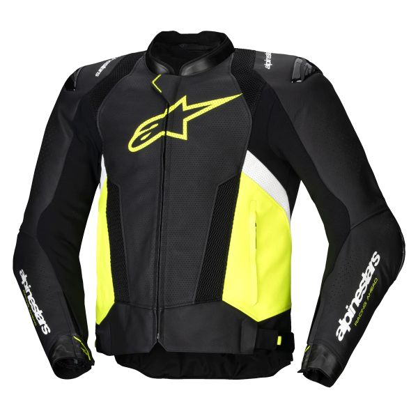 Cazadora moto Alpinestars Missile V3 Airflow Black Yellow Fluo White