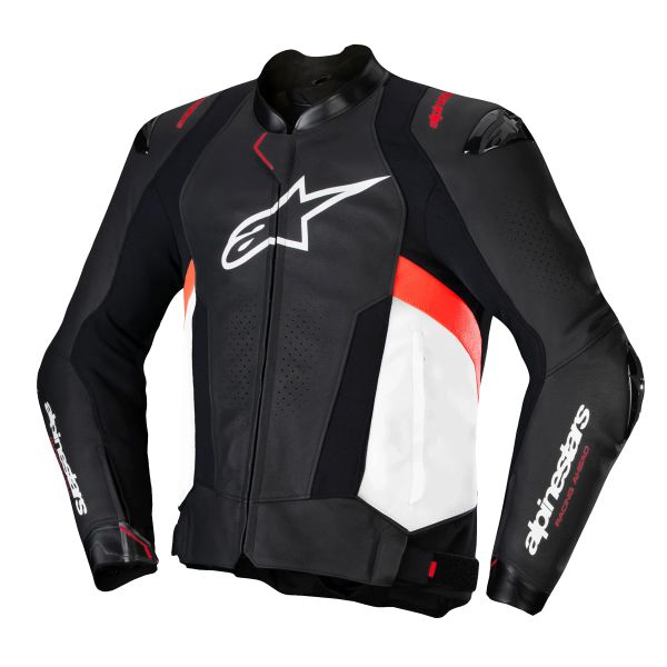 Cazadora moto Alpinestars Missile V3 Black White Red Fluo