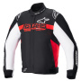 Cazadora moto Alpinestars Monza Sport Negro Rojo brillante Blanco