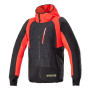 Cazadora moto Alpinestars MO.ST.EQ Hybrid Hoodie Black Flame Red