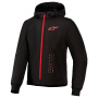 Cazadora moto Alpinestars Radium Tech Hoodie Black Bright Red
