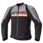 Cazadora moto Alpinestars Smx Air Gris Oscuro Negro Naranja Fluo