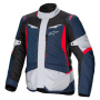 Chaquetas moto Alpinestars ST-1 Waterproof Dark Blue Black Bright Red