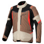 Chaquetas moto Alpinestars ST-1 Waterproof Dark Khaki Sand Black Red Fluo