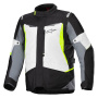 Chaquetas moto Alpinestars ST-1 Waterproof Ice Gray Black Yellow Fluo