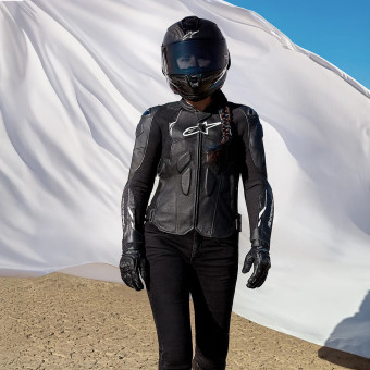 Alpinestars Stella Dusk Piel Negro Blanco