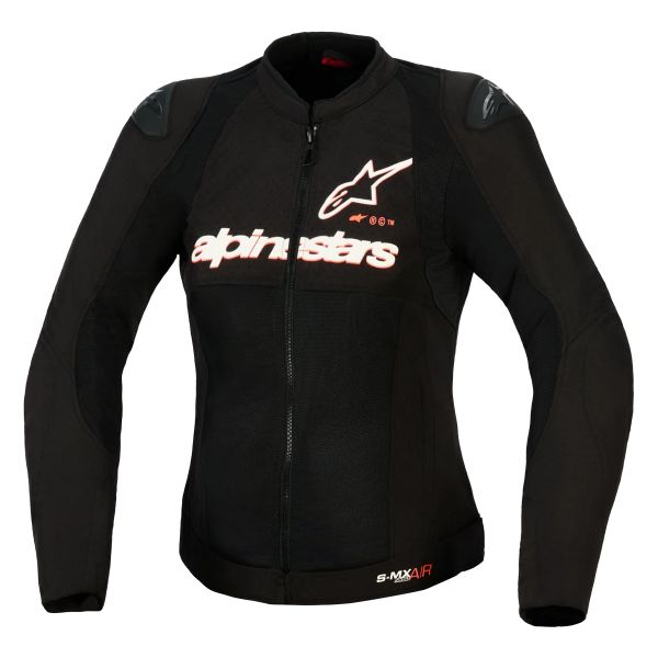 Cazadora moto Alpinestars Stella Smx Air Black White Red Fluo