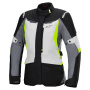 Chaquetas moto Alpinestars Stella ST-1 Waterproof Ice Gray Black Yellow Fluo