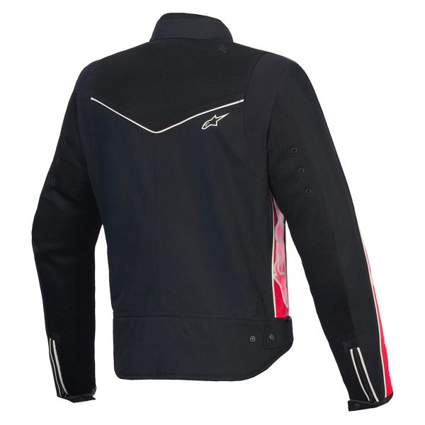 Alpinestars Stella T-Dyno Air Negro Rojo Brillante Fucsia
