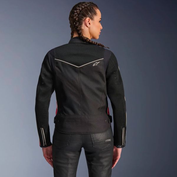 Alpinestars Stella T-Dyno Air Negro Rojo Brillante Fucsia