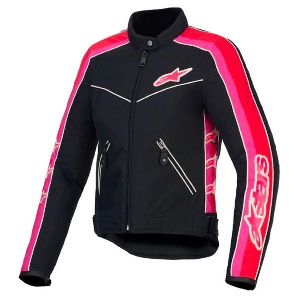 Cazadora moto Alpinestars Stella T-Dyno WR Negro Rojo brillante Fucsia Cazadora moto Alpinestars Stella T-Dyno WR Negro Rojo brillante Fucsia