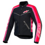 Cazadora moto Alpinestars Stella T-Dyno WR Negro Rojo brillante Fucsia