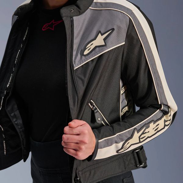 Alpinestars Stella T-Dyno WR Negro Gris oscuro Crudo