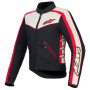 Cazadora moto Alpinestars Stella T-Dyno WR Negro Crudo Rojo Brillante