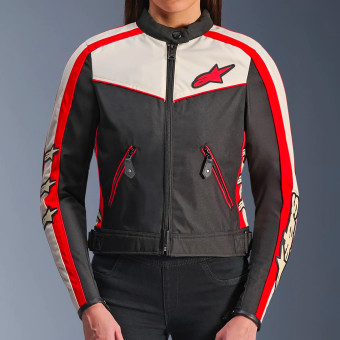 Alpinestars Stella T-Dyno WR Negro Crudo Rojo Brillante