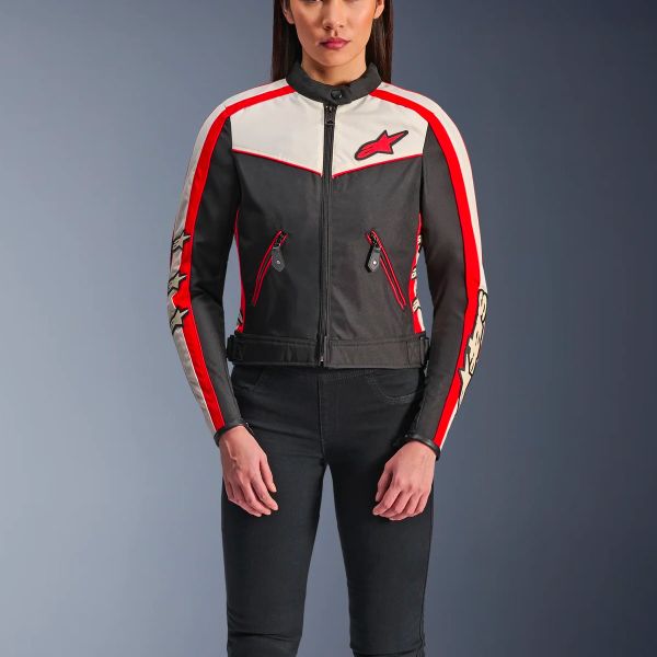 Alpinestars Stella T-Dyno WR Negro Crudo Rojo Brillante
