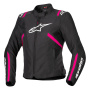Cazadora moto Alpinestars Stella T-SPS V2 WP Black White Diva Pink