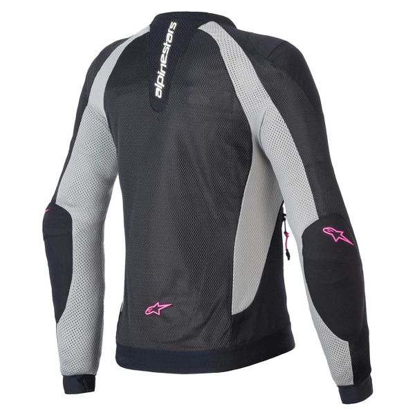 Alpinestars Stella Troop Air Negro Fresno Gris Rosa Fluo