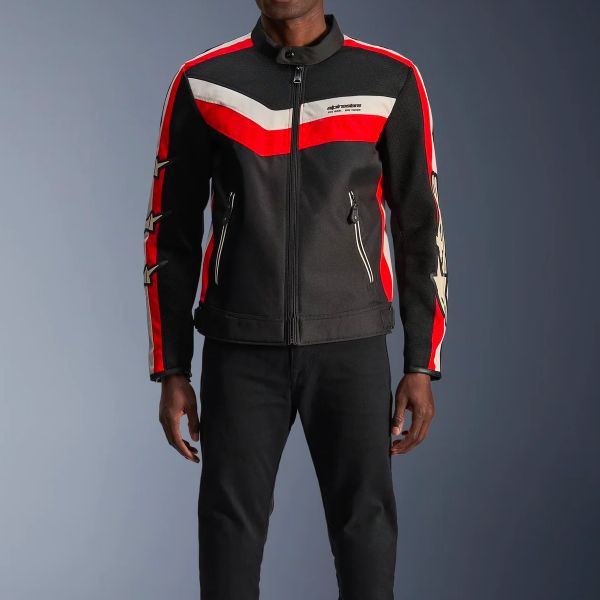 Alpinestars T-Dyno Air Negro Rojo Brillante Crudo