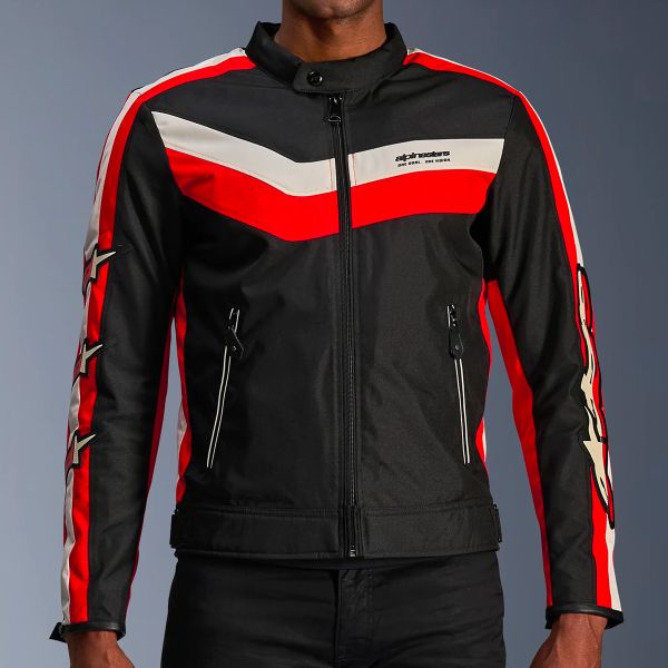 Alpinestars T-Dyno WR Negro Rojo brillante Crudo