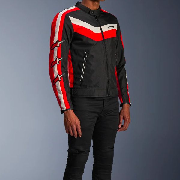 Alpinestars T-Dyno WR Negro Rojo brillante Crudo