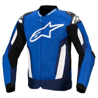 Cazadora moto Alpinestars T-GP Air Bright Blue Navy White