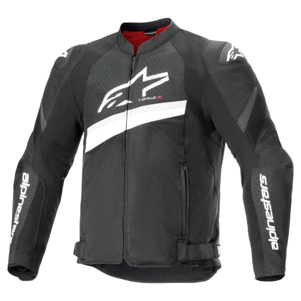 Cazadora moto Alpinestars T-GP Plus R V4 Airflow Black White Cazadora moto Alpinestars T-GP Plus R V4 Airflow Black White