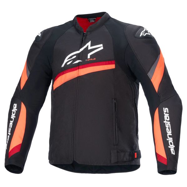 Cazadora moto Alpinestars T-GP Plus R V4 Black Red Fluo