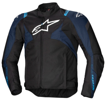 Cazadora moto Alpinestars T-Jaws V4 WP Black Dark Blue Blithe Blue