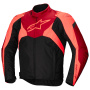 Cazadora moto Alpinestars T-Jaws V4 WP Black Red Fluo Dark Red