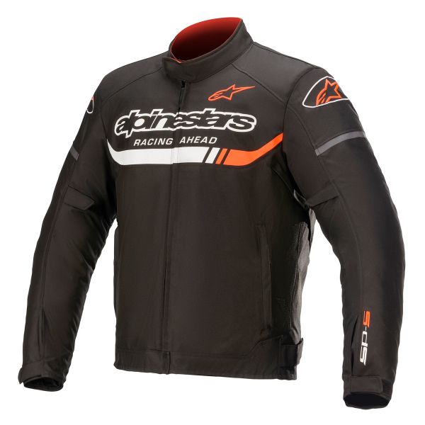 Cazadora moto Alpinestars T-SP S Ignition Impermeable Negro Blanco Rojo Fluo Cazadora moto Alpinestars T-SP S Ignition Impermeable Negro Blanco Rojo Fluo