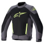 Cazadora moto Alpinestars T SP X Superair Alquitrn Gris Negro Amarillo Fluo