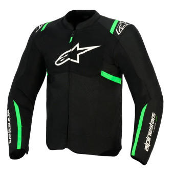 Cazadora moto Alpinestars T-SPS Air V2 Black Fluo Green
