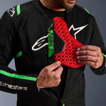 Alpinestars T-SPS Air V2 Black Fluo Green