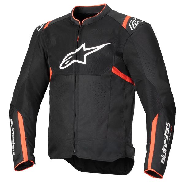 Cazadora moto Alpinestars T-SPS Air V2 Negro Rojo Fluo Cazadora moto Alpinestars T-SPS Air V2 Negro Rojo Fluo