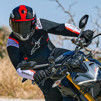 Alpinestars T-SPS Air V2 Negro Blanco Rojo Fluo