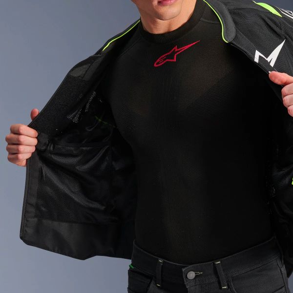 Alpinestars T-SPS Air V2 Negro Amarillo Fluo