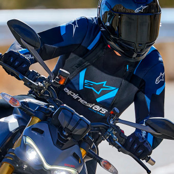 Alpinestars T-Stunt Air Negro Azul Oscuro