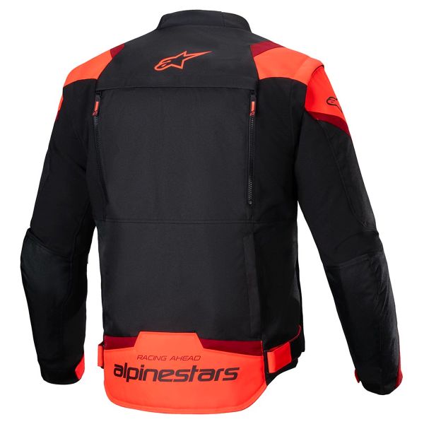 Alpinestars T-Stunt Air Negro Rojo Fluo Rojo Oscuro