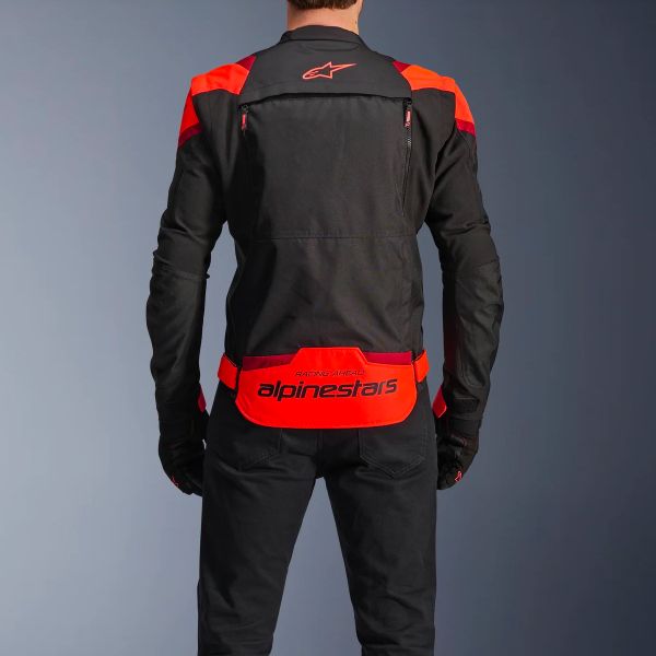 Alpinestars T-Stunt Air Negro Rojo Fluo Rojo Oscuro