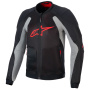 Cazadora moto Alpinestars Troop Air Negro Gris Ceniza Rojo Brillante