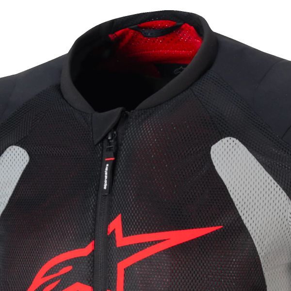 Alpinestars Troop Air Negro Gris Ceniza Rojo Brillante