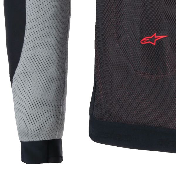 Alpinestars Troop Air Negro Gris Ceniza Rojo Brillante