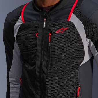 Alpinestars Troop Air Pro Negro Gris Ceniza Rojo Brillante