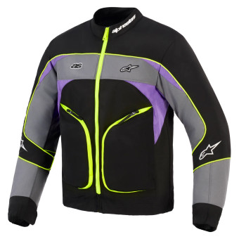Cazadora moto Alpinestars Unite Black Asphalt Violet